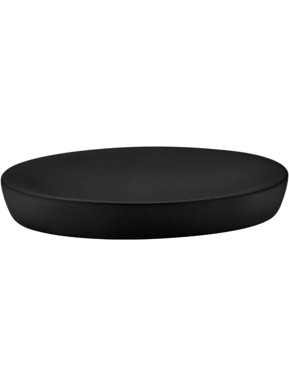 Matte Black Soap Dish Holder for Bathroom & Kitchen - Versatile Storage Tray